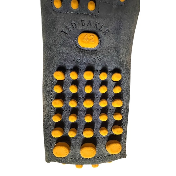 TED BAKER London Mens Blue Driving Moccasin Suede Shoes SUPER CLEAN EU 42 /US 9 - Picture 16 of 16